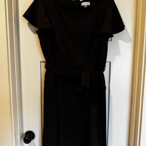 Calvin Klein Black Ruffle Sleeve Dress